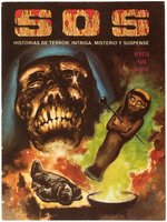 SOS #56 SPANISH HORROR COMIC BOOK COVER ORIGINAL ART.