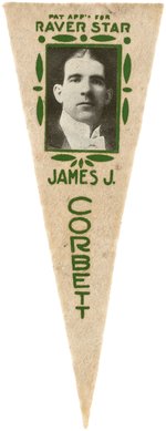 1916 JAMES J. CORBETT FELT PENNANT FOR HIS MOVIE ROLE AS "KID GARVEY".