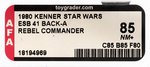 STAR WARS: THE EMPIRE STRIKES BACK - REBEL COMMANDER 41 BACK-A AFA 85 NM+.