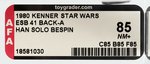 STAR WARS: THE EMPIRE STRIKES BACK - HAN SOLO (BESPIN OUTFIT) 41 BACK-A AFA 85 NM+.