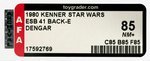 STAR WARS: THE EMPIRE STRIKES BACK - DENGAR 41 BACK-E AFA 85 NM+.