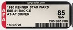 STAR WARS: THE EMPIRE STRIKES BACK - AT-AT DRIVER 41 BACK-E AFA 85 NM+.