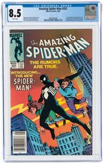 AMAZING SPIDER-MAN #252 MAY 1984 CGC 8.5 VF+ (NEWSSTAND EDITION-FIRST BLACK COSTUME).