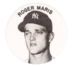 "ROGER MARIS" YANKEES BUTTON.