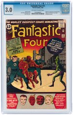 FANTASTIC FOUR #11 FEBRUARY 1963 CGC 3.0 GOOD/VG (FIRST IMPOSSIBLE MAN).