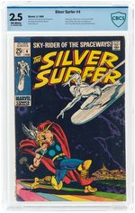 SILVER SURFER #4 FEBRUARY 1969 CBCS 2.5 GOOD+ (SILVER SURFER VS. THOR).