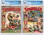 SPARKLER COMICS #14 & #25 CGC COMICS PAIR (TARZAN).