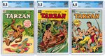 TARZAN #10, #11 & #12 CGC COMIC LOT OF 3 ISSUES.