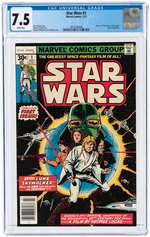 STAR WARS #1 JULY 1977 CGC 7.5 VF-.