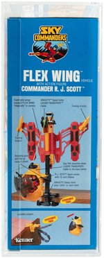 SKY COMMANDERS - FLEX WING VEHICLE & COMMANDER R.J. SCOTT FIGURE AFA 80 NM.