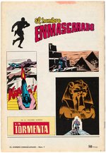 THE PHANTOM "EL HOMBRE ENMASCARADO" #7 SPANISH COMIC BOOK COVER ORIGINAL ART BY J.L. BLUME.