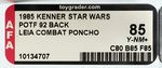 STAR WARS: POWER OF THE FORCE - PRINCESS LEIA ORGANA (COMBAT PONCHO) 92 BACK AFA 85 Y-NM+.