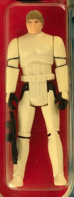 STAR WARS: POWER OF THE FORCE - LUKE SKYWALKER (IMPERIAL STORMTROOPER DISGUISE) 92 BACK AFA 85 Y-NM+.