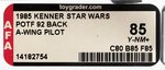 STAR WARS: POWER OF THE FORCE - A-WING PILOT 92 BACK AFA 85 Y-NM+.