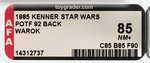 STAR WARS: POWER OF THE FORCE - WAROK 92 BACK AFA 85 NM+.