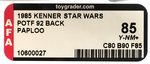 STAR WARS: POWER OF THE FORCE - PAPLOO 92 BACK AFA 85 Y-NM+.