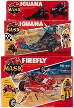 M.A.S.K. FACTORY SEALED IGUANA & FIREFLY BOXED VEHICLE PAIR.