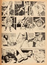 TRILLIZAS #7 SPANISH ADULT COMIC MAGAZINE COVER ORIGINAL ART.