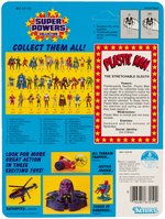 SUPER POWERS PLASTIC MAN FIGURE ON CARD.