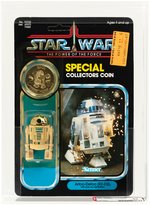 STAR WARS: THE POWER OF THE FORCE - ARTOO-DETOO (R2-D2) POP-UP LIGHTSABER 92 BACK AFA 85 Y-NM+.