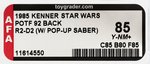 STAR WARS: THE POWER OF THE FORCE - ARTOO-DETOO (R2-D2) POP-UP LIGHTSABER 92 BACK AFA 85 Y-NM+.