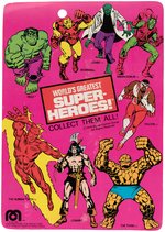 MEGO "WORLD'S GREATEST SUPER-HEROES" THE INCREDIBLE HULK ACTION FIGURE ON CARD.