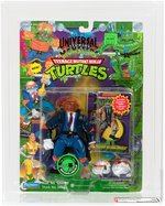 UNIVERSAL STUDIOS MONSTERS TEENAGE MUTANT NINJA TURTLES - INVISIBLE MAN MICHAELANGELO AFA 80 NM (BLUE ACCESSORIES & CARD).