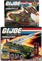 G.I. JOE PERSUADER AND ARMADILLO VEHICLE PAIR.