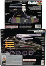 G.I. JOE PERSUADER AND ARMADILLO VEHICLE PAIR.