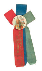 "REDMAN'S EXCURSION WILDWOOD N.J. 1914" RIBBON BADGE.