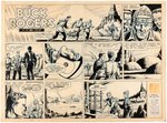 BUCK ROGERS 1958 SUNDAY PAGE ORIGINAL ART BY MURPHY ANDERSON.