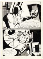 HERO-MAN COMPLETE COMIC BOOK STORY ORIGINAL ART.