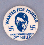 "WANTED FOR MURDER" HITLER RARE SIZE.