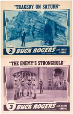 BUCK ROGERS MOVIE SERIAL CHAPTERS 2 & 3 LOBBY CARD PAIR.