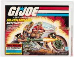 G.I. JOE: A REAL AMERICAN HERO - SILVER MIRAGE MOTORCYCLE SERIES 4 VEHICLE AFA 80+ NM.