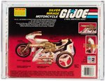 G.I. JOE: A REAL AMERICAN HERO - SILVER MIRAGE MOTORCYCLE SERIES 4 VEHICLE AFA 80+ NM.