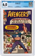 AVENGERS #16 MAY 1965 CGC 6.0 FINE (HAWKEYE, SCARLET WITCH & QUICKSILVER JOIN AVENGERS).