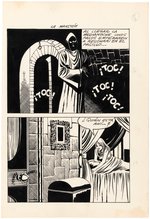 PANICO - LA MANSION HORROR COMIC MAGAZINE COMPLETE STORY ORIGINAL ART LOT.