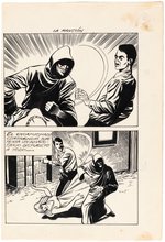 PANICO - LA MANSION HORROR COMIC MAGAZINE COMPLETE STORY ORIGINAL ART LOT.