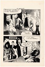 PANICO - LA MANSION HORROR COMIC MAGAZINE COMPLETE STORY ORIGINAL ART LOT.