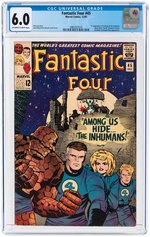 FANTASTIC FOUR #45 DECEMBER 1965 CGC 6.0 FINE (FIRST LOCKJAW & INHUMANS).