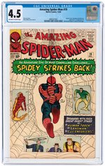 AMAZING SPIDER-MAN #19 DECEMBER 1964 CGC 4.5 VG+.