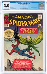 AMAZING SPIDER-MAN #7 DECEMBER 1963 CGC 4.0 VG.