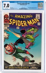 AMAZING SPIDER-MAN #39 AUGUST 1966 CGC 7.0 FINE/VF (NORMAN OSBORN REVEALED AS GREEN GOBLIN).