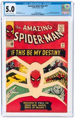 AMAZING SPIDER-MAN #31 DECEMBER 1965 CGC 5.0 VG/FINE (FIRST GWEN STACY, HARRY OSBORN & PROFESSOR MILES WARREN).