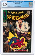 AMAZING SPIDER-MAN #51 AUGUST 1967 CGC 6.5 FINE+.