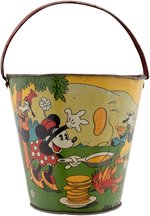 RARE SPANISH VERSION MICKEY MOUSE PICNIC SAND PAIL.