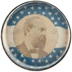 RARE GARFIELD PORTRAIT UNDER GLASS 1880 CAMPAIGN HORSE BRIDLE ROSETE.