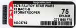 PALITOY STAR WARS - STORMTROOPER 12 BACK-B AFA 75 EX+/NM.