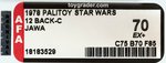 PALITOY STAR WARS - JAWA 12 BACK-C AFA 70 EX+.